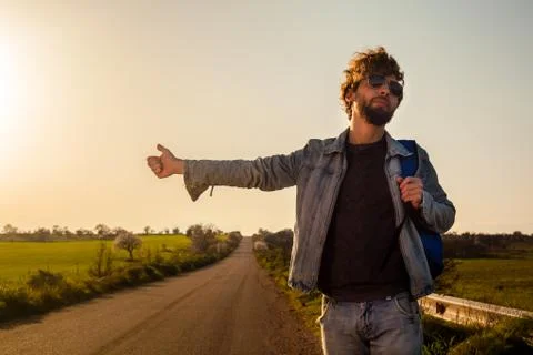 Hitchhiking Stock Photos
