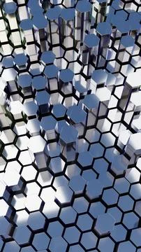 Hitech Hexagon Pattern Background 스톡 사진