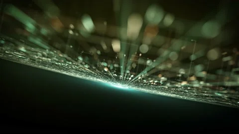 Hitech Space Scifi Network Landcape Background Video stock 194475290