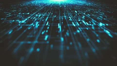 Hitech Space Scifi Network Landcape Background Vidéo 247437826