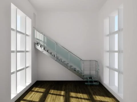 Hitech stairs Stock Illustration