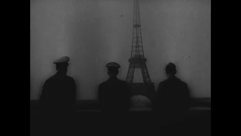 Hitler and German troops arrive in Paris - 1940-1943 Stock-Footage 83832634