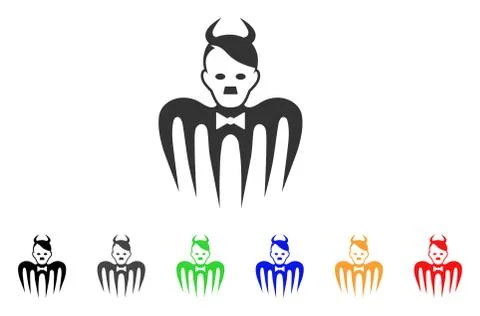 Hitler Spectre Devil Vector Icon Stockillustratie