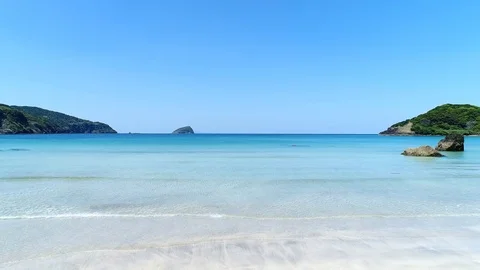 Hitotsuku beach in Japan Stock Footage 81238210
