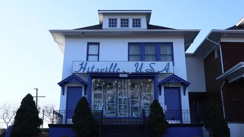 Hitsville U.S.A. Motown Records 2648 West Grand Boulevard in Detroit, Michigan Stock Footage 127257796