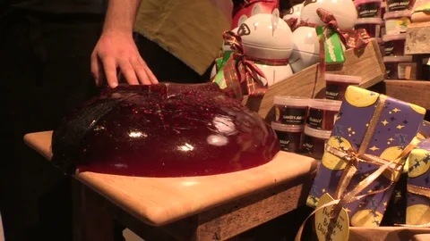 Hitting a big jelly Stock Footage 75431830