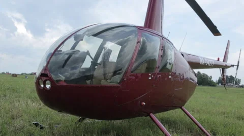 Hitting the camera on a helicopter Stock Footage 40272033