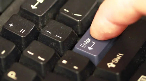 Hitting enter - close up 動画素材 36539480