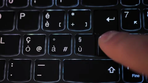 Hitting the Enter key on a keyboard over and over again, repeatedly, many times Stock Footage 223576233