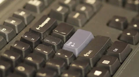 Hitting enter on a keyboard 動画素材 36539504