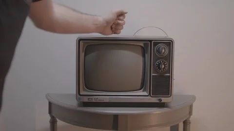 Hitting an Old TV Stock Footage 171298399