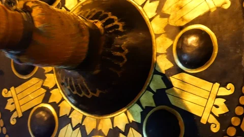 Hitting Religious Gong Видео 120360424