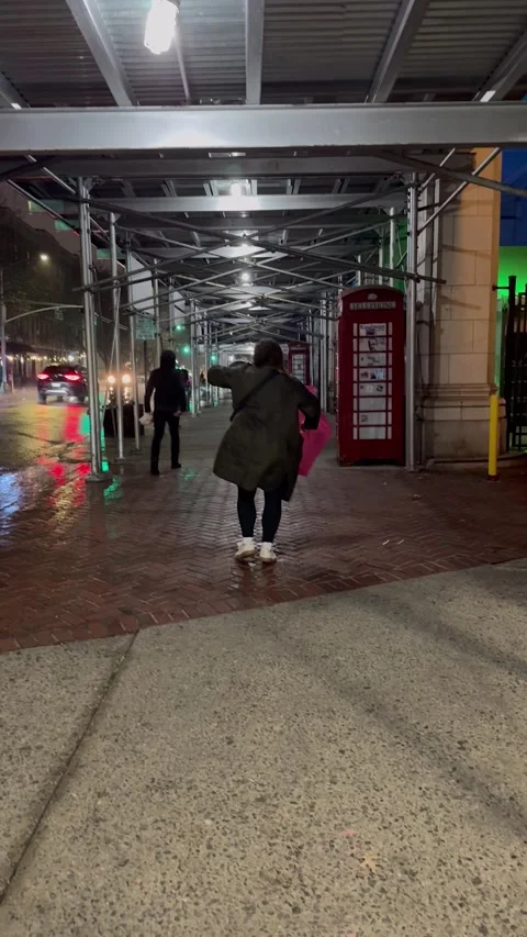 Hitting The Splits During Singing In The Rain - 11 Apr 2025 Video stock 306390625