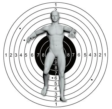 Hitting the target Stock Illustration