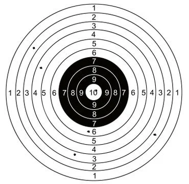 Hitting the target Ilustración de archivo