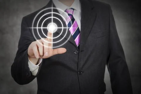 Hitting the target Stock Illustration