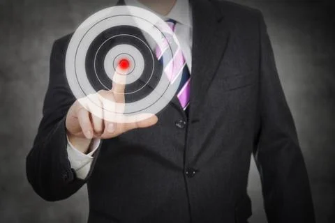 Hitting the target Stock Illustration