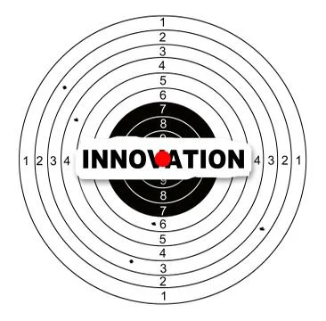 Hitting the target Stock Illustration