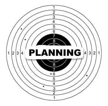 Hitting the target Ilustración de archivo