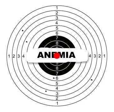 Hitting the target Ilustración de archivo