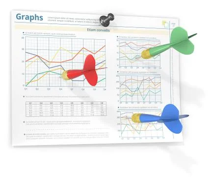 Hitting target. Stock Illustration