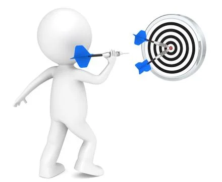 Hitting Target Illustrazione stock