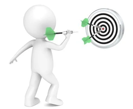 Hitting Target Stock Illustration