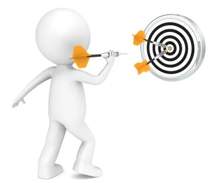 Hitting Target Stock Illustration