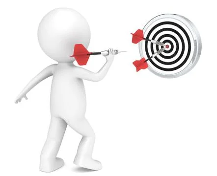 Hitting Target Stock Illustration