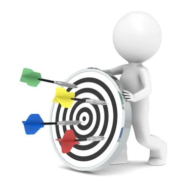 Hitting Target Stock Illustration