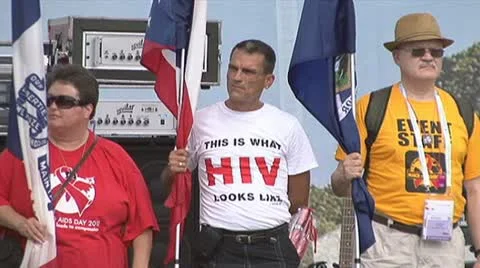 HIV-AIDS activists Stock Footage 11452251
