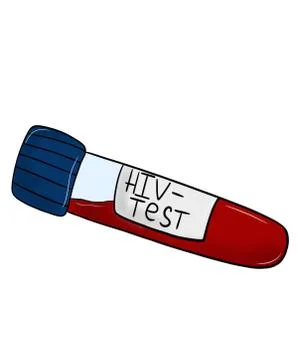 HIV and AIDS test Stock Illustration