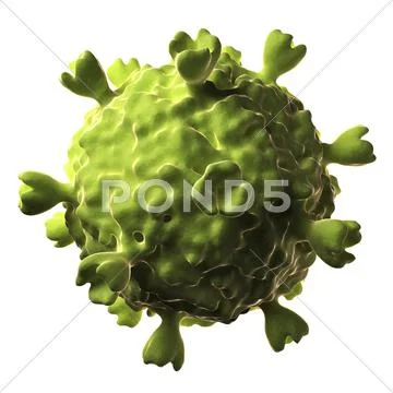 Hiv particle Stock Illustration