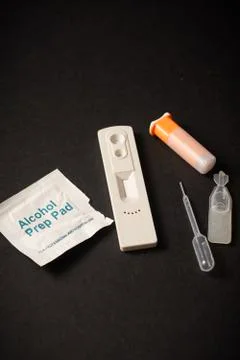 HIV rapid test kit Stock Photos