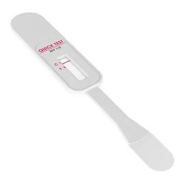 HIV Self Test, 3D rendering Stock Illustration