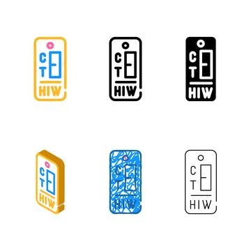 Hiv test color icon vector edition color 스톡 일러스트
