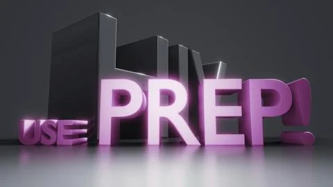 HIV use PrEP AIDS protection information 3d illustration Stock Illustration