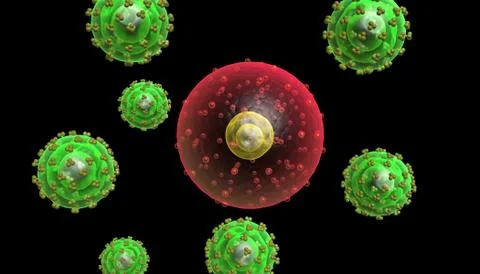 HIV virus Illustrazione stock