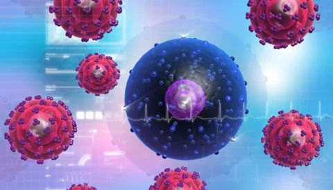 HIV virus Stock Illustration