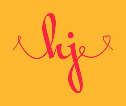 HJ initial wedding monogram calligraphy vector illustration. Hand drawn let.. Ilustração Stock