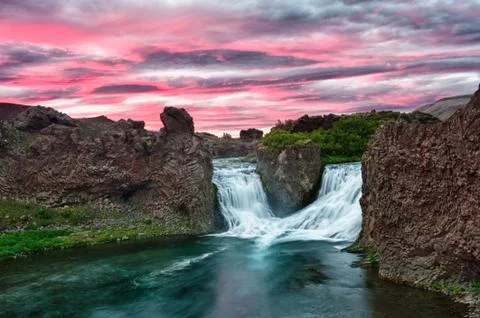 Hjalparfoss Stock Photos