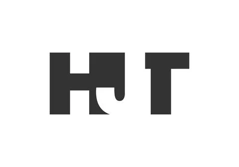 HJT logo design. Initial letter H J T bold font style for tech startups, co.. Stock Illustration