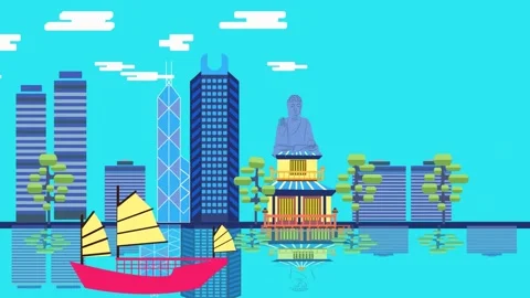 HK-city-3-1 Stock Footage 141450643