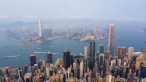 HK Drone 18 Stock Footage 107152374