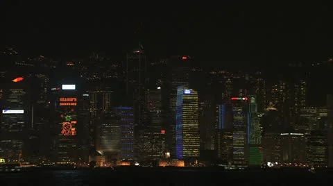 HK HARBOUR NIGHT 動画素材 12356952