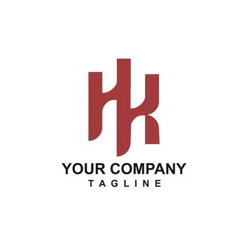 HK, IK, HIK MK initials geometric company logo and vector icon Stock Illustration