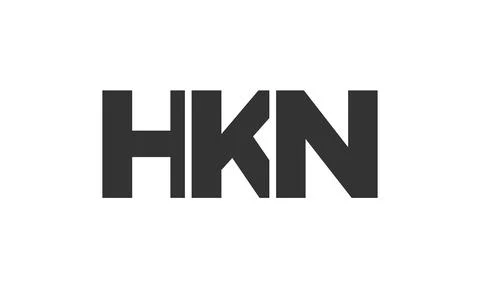 HKN logo design template with strong and modern bold text. Initial based ve.. Stock Illustration