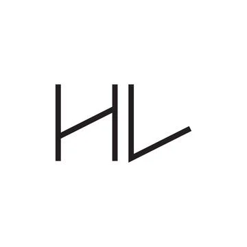 Hl initial letter vector logo icon 스톡 일러스트