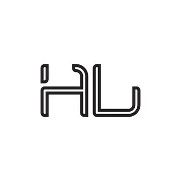 Hl initial letter vector logo icon Stock-Illustration