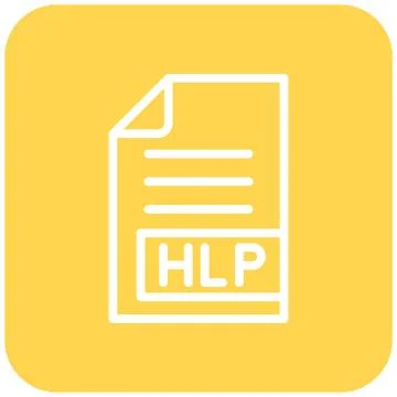 HLP Vector Icon Design Illustration Illustrazione stock